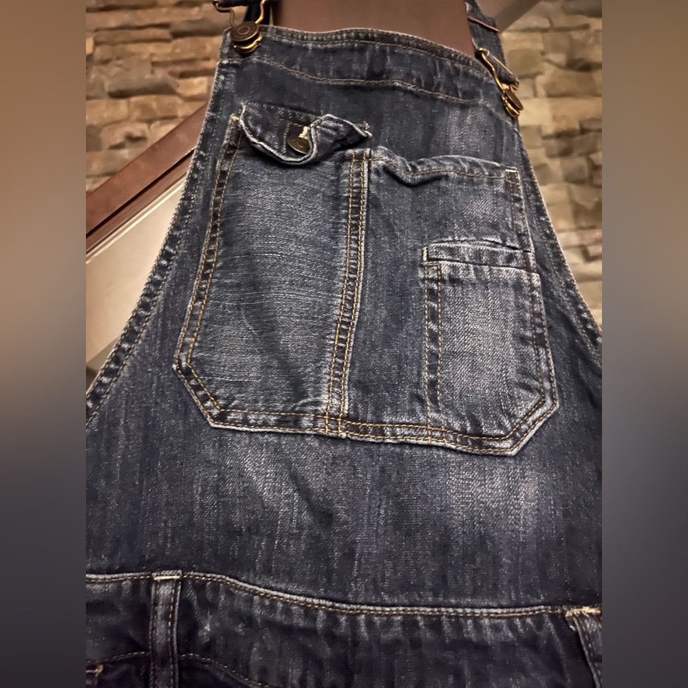 XS teen denim bib overalls